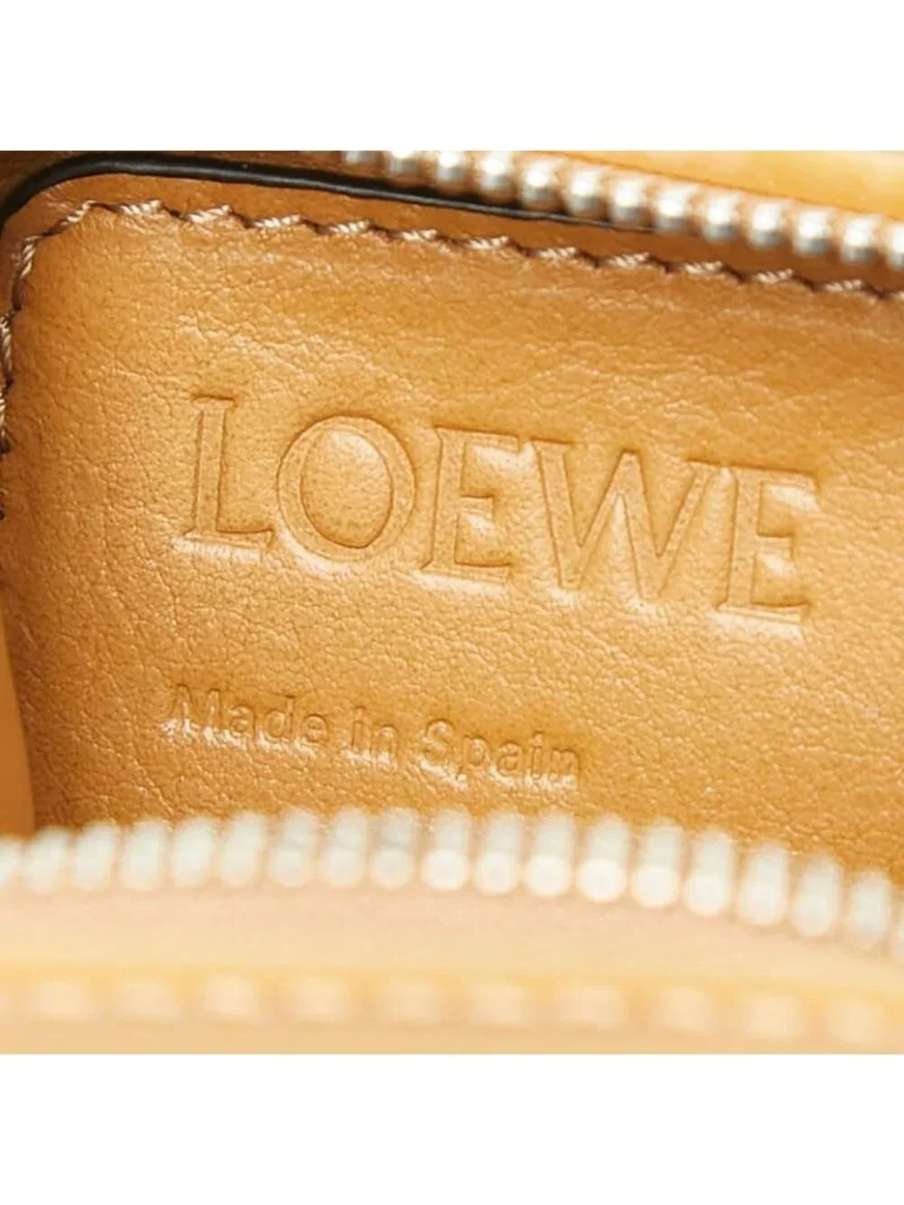 Loewe Anagram Coin Purse Brown Lava Leather